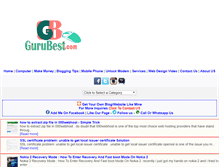 Tablet Screenshot of gurubest.com
